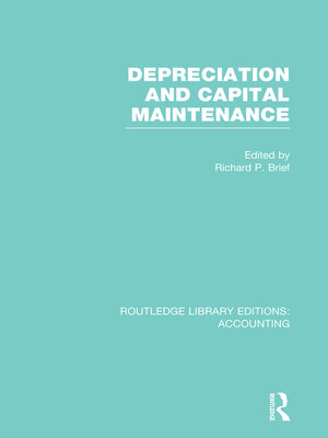cover image of Depreciation and Capital Maintenance (RLE Accounting)